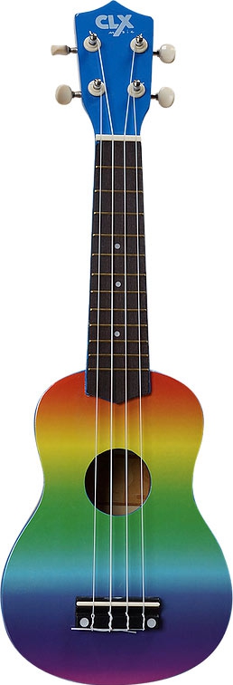 CLX Rainbow sopraan ukulele