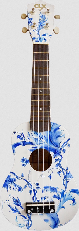 CLX Delft's Blue sopraan ukulele