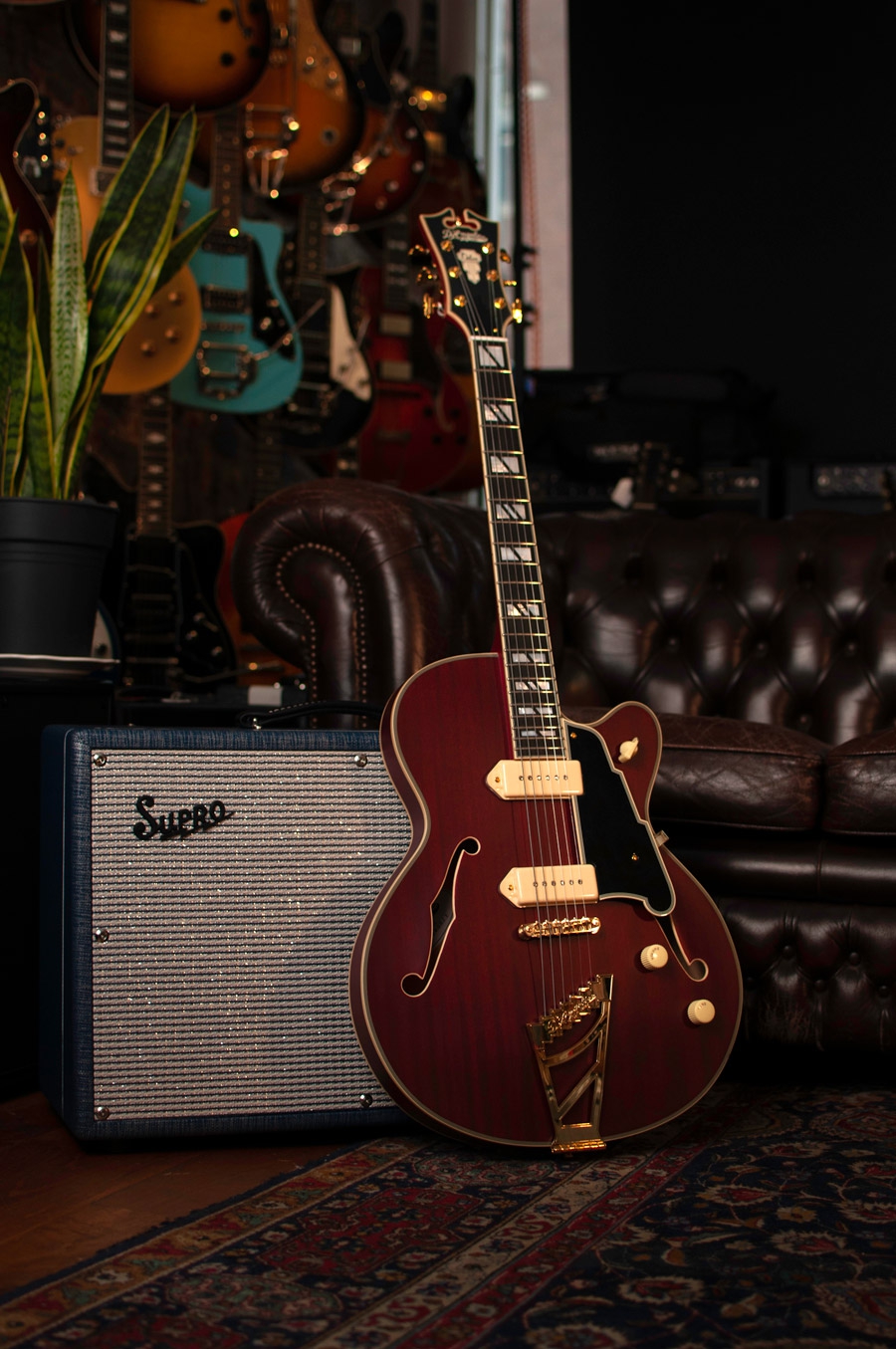 DAngelico Deluxe 59 Satin Trans Wine