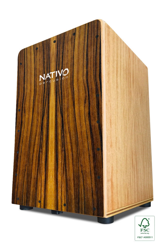 Nativo Percussion Cajon Inicia Brown