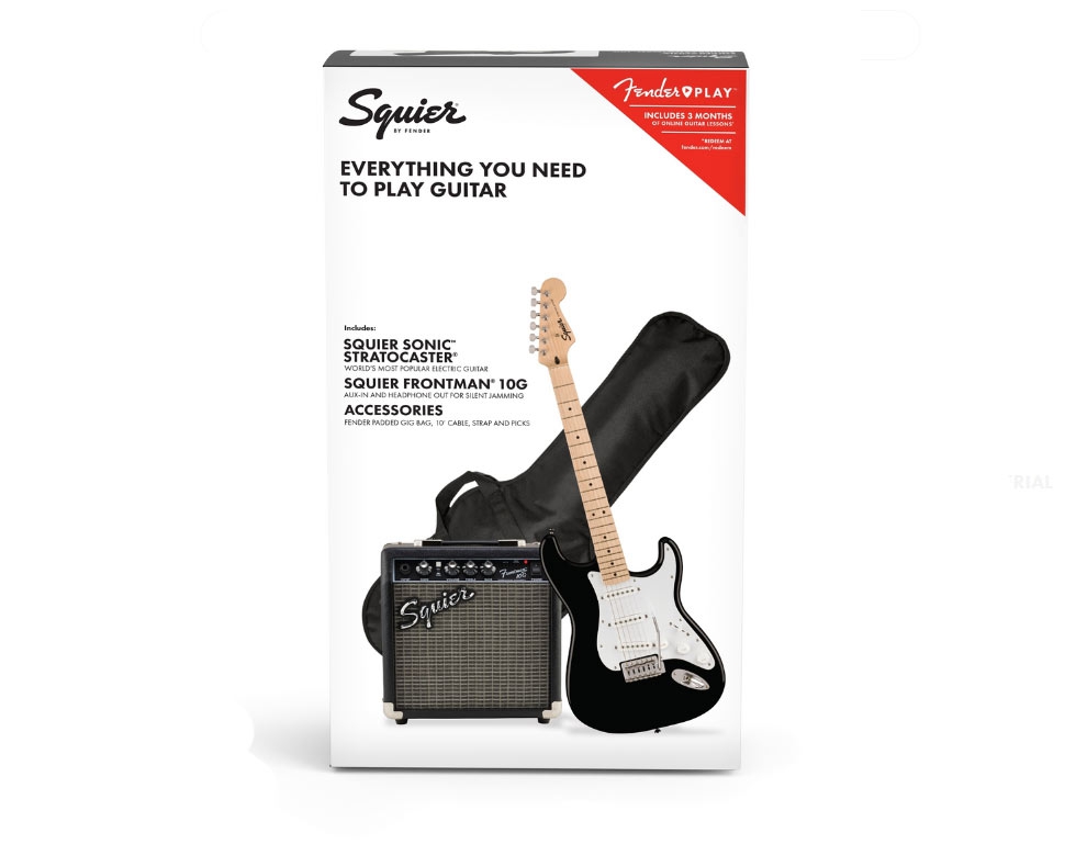 Squier Sonic Stratocaster Pack Black 10G