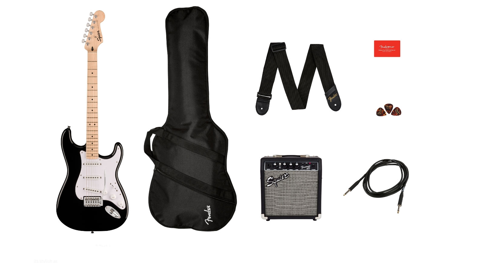 Squier Sonic Stratocaster Pack Black 10G