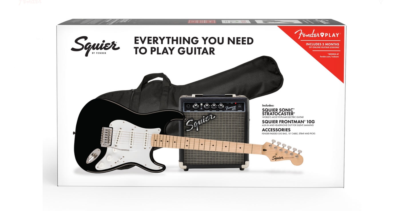 Squier Sonic Stratocaster Pack Black 10G