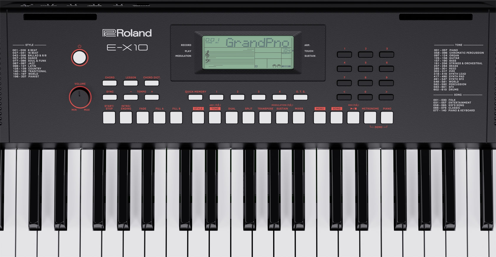 Roland E-X10 Arranger Keyboard