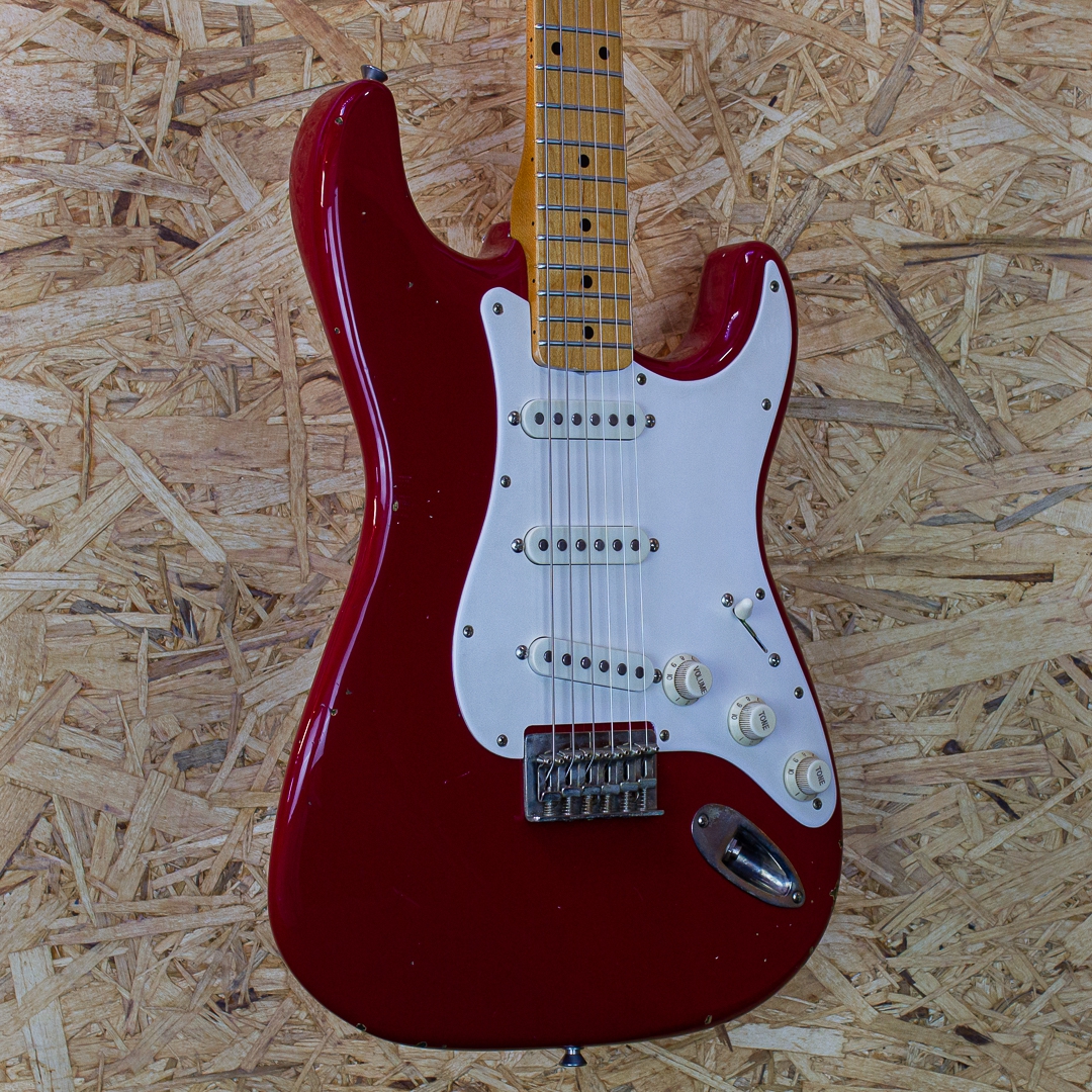 Del-Tone 50s S-style Hard Tail Dakota Red