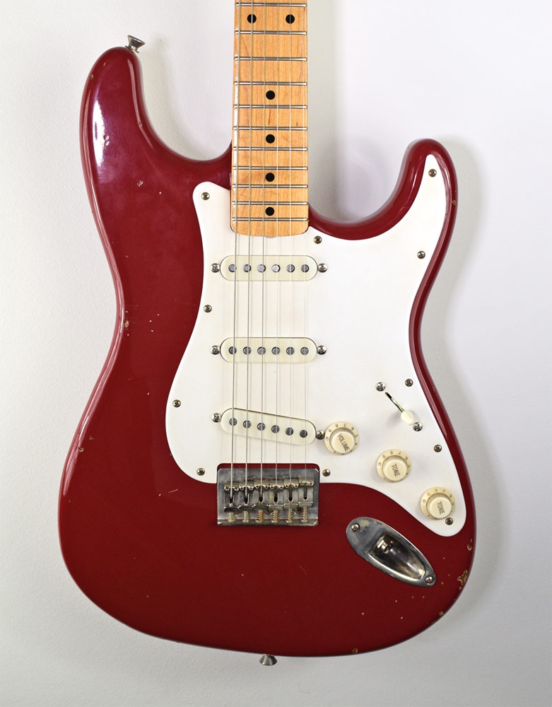 Del-Tone 50s S-style Hard Tail Dakota Red