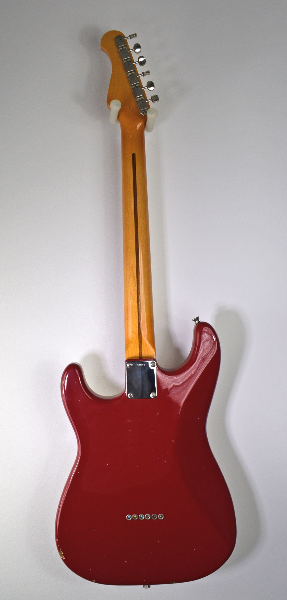 Del-Tone 50s S-style Hard Tail Dakota Red