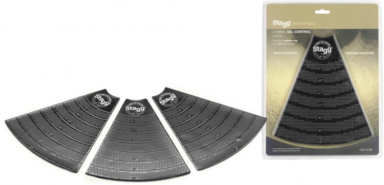 Stagg CGC-03 BK 3x Damperpads voor Cymbals