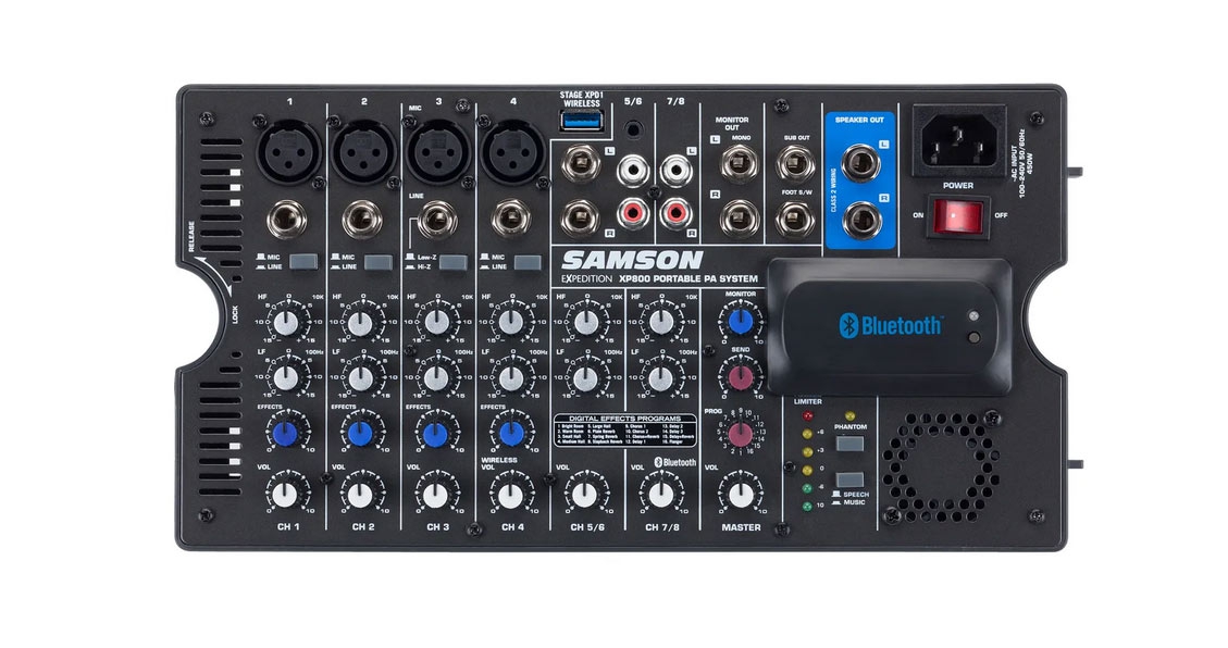 Samson XP800 portable PA-systeem