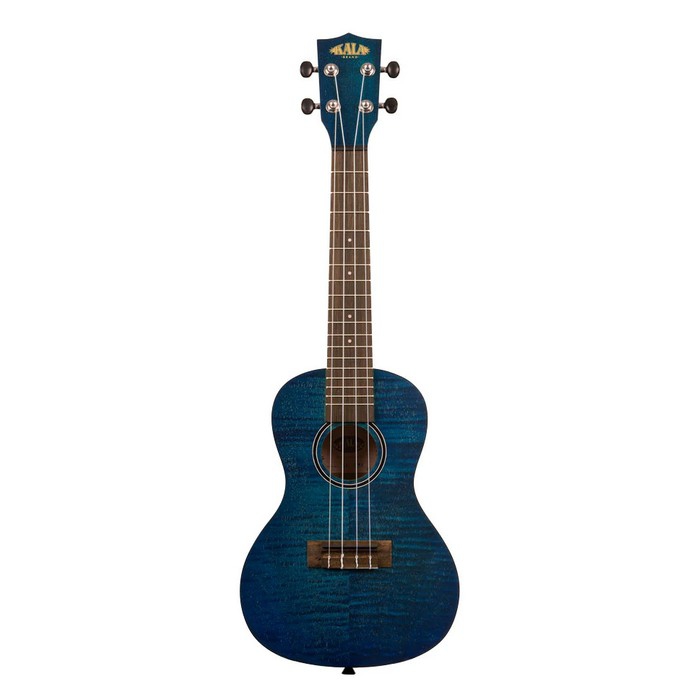 Kala Concert Exotic Mahogany Blue Ukulele