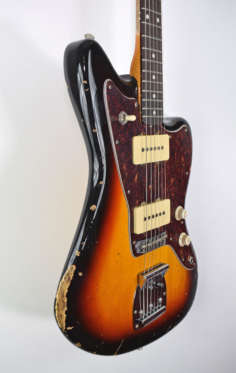 Del-Tone JM-style 3-tone Sunburst Heavy Aging