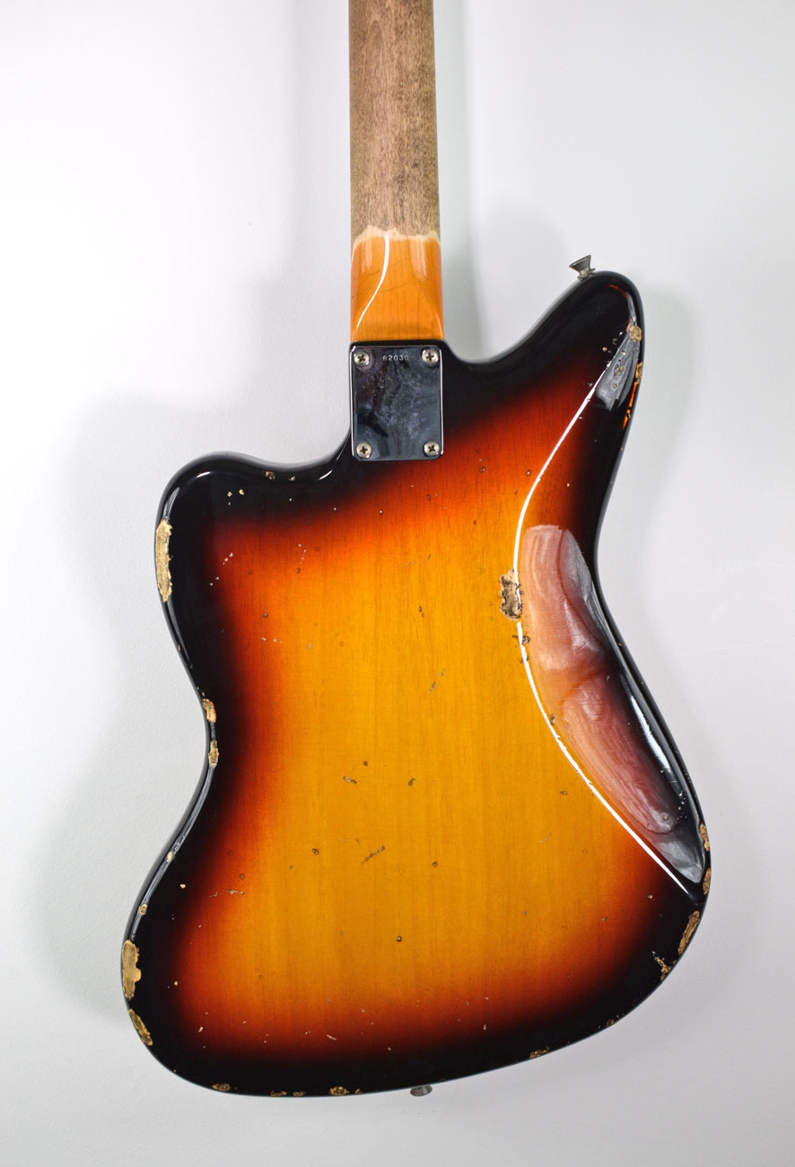 Del-Tone JM-style 3-tone Sunburst Heavy Aging