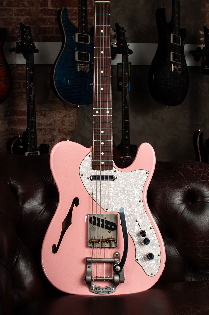 Del-Tone T-style Thinline Shell Pink