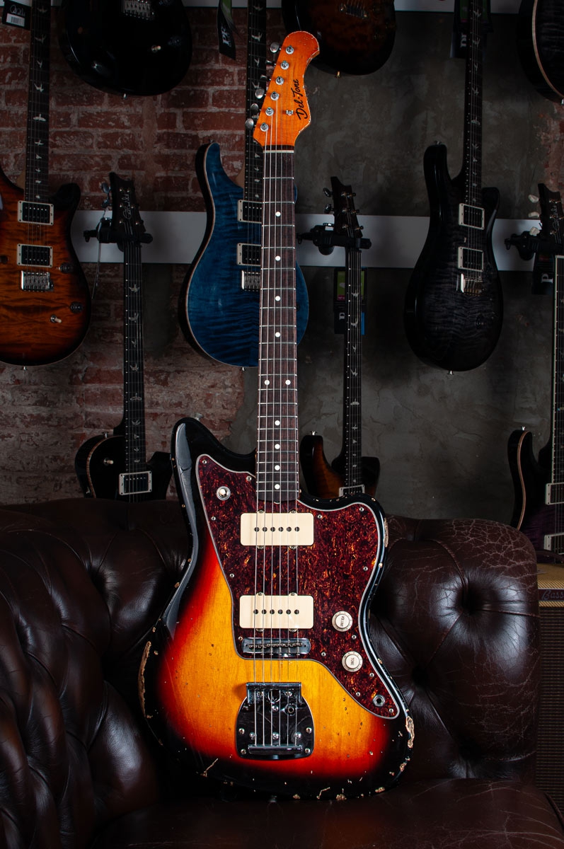 Del-Tone JM-style 3-tone Sunburst Heavy Aging