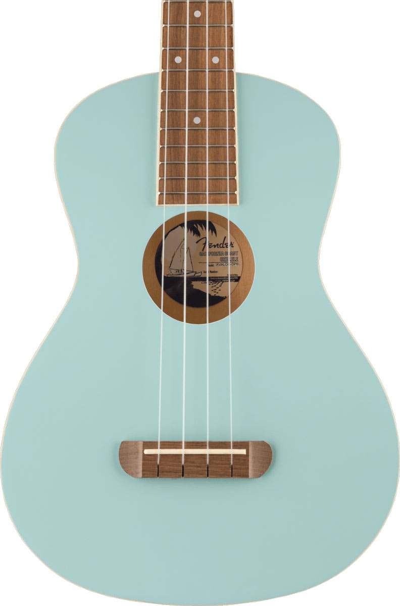 Fender Avalon Tenor Ukulele Daphne Blue