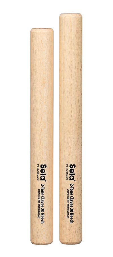 Sela 2-tone claves beech SEL283