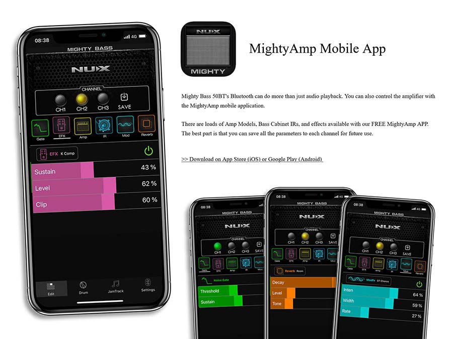 NUX Mighty Bass 50BT