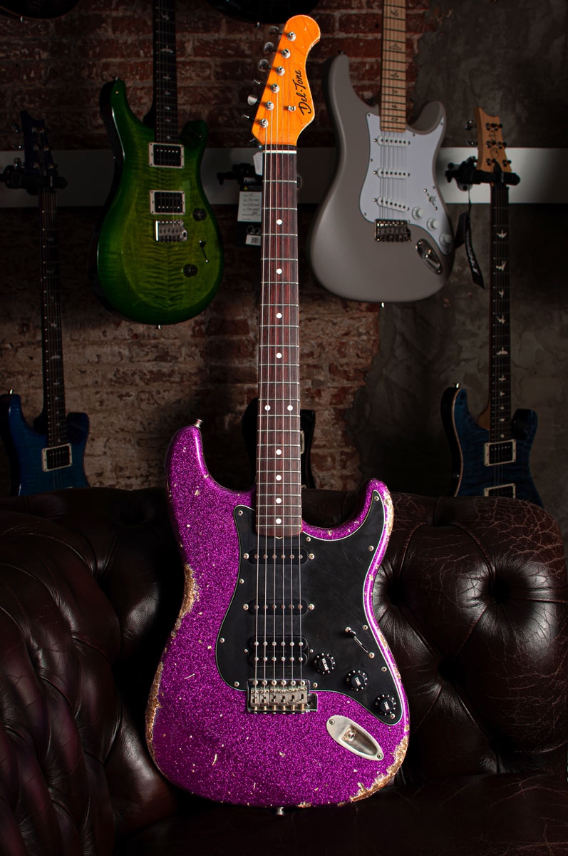 Del-Tone 60s S-style HSS Purple Haze Sparkle