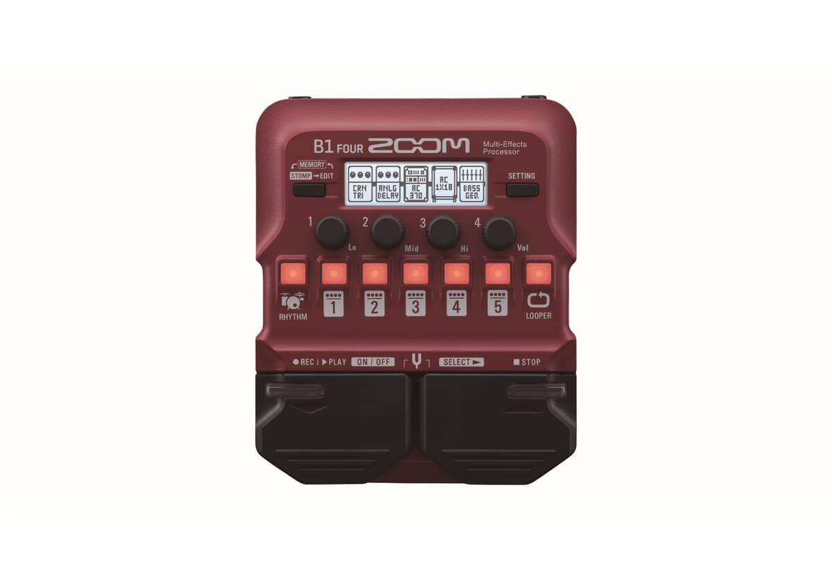 Zoom B1 FOUR Bass Multi-Effects Pedal