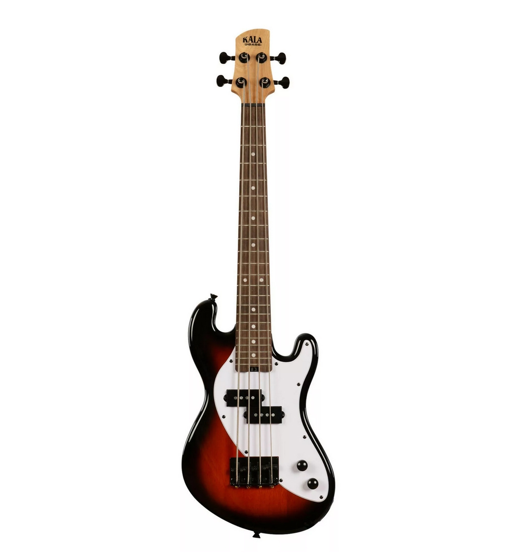 Kala U-Bass Solid Body Jet Tobacco Burst 4-String