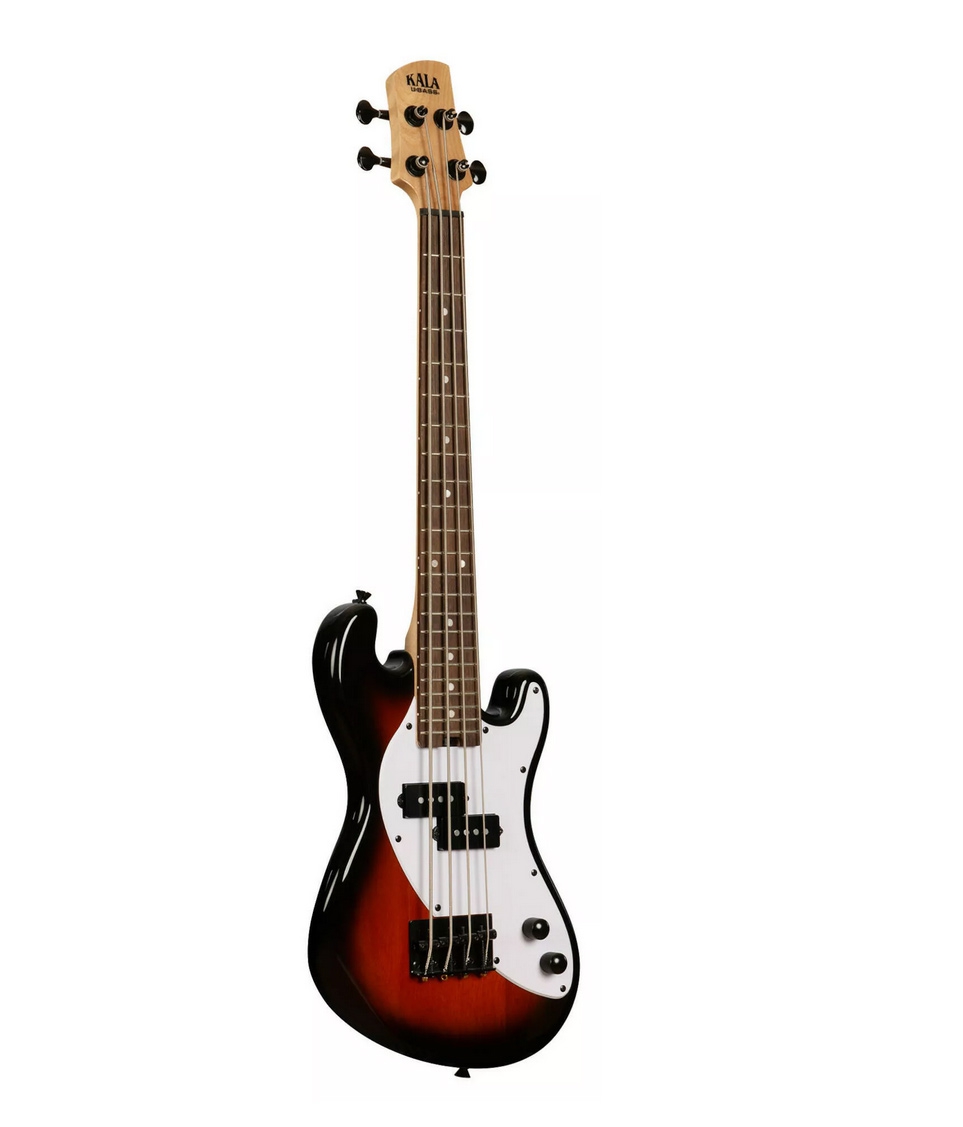 Kala U-Bass Solid Body Jet Tobacco Burst 4-String