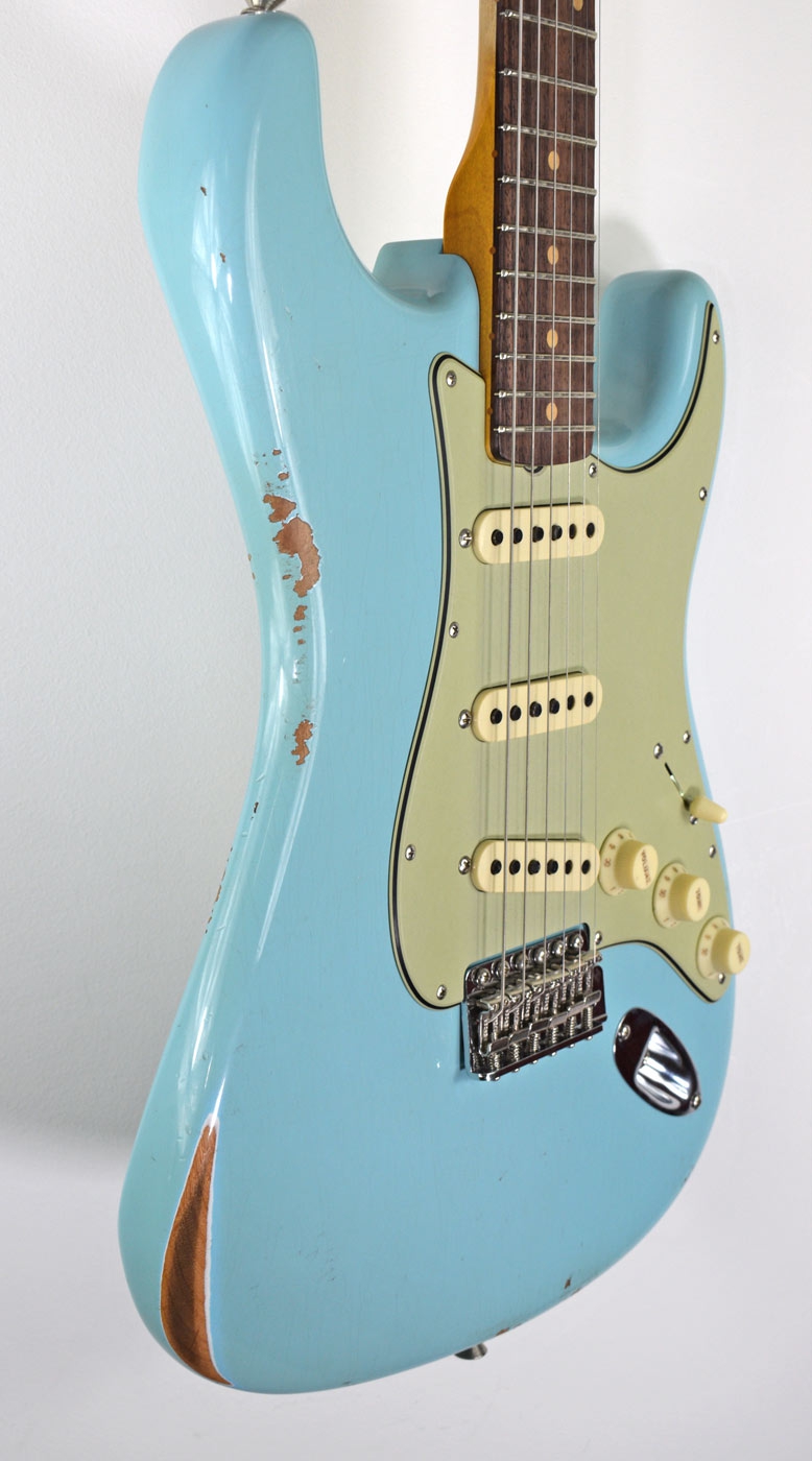 Fender Custom Shop Late 62 Strat Relic Faded Daphne Blue