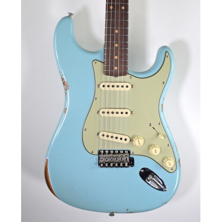 Fender Custom Shop Late 62 Strat Relic Faded Daphne Blue