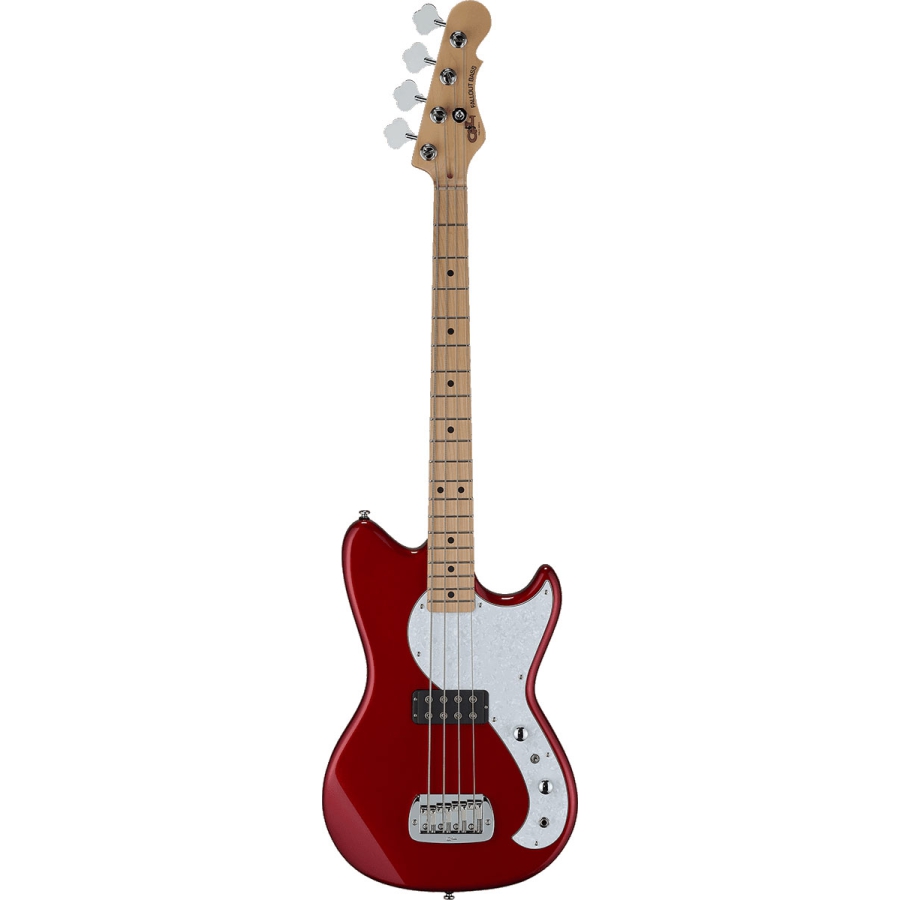 G&L Tribute Fallout Bass Candy Apple Red