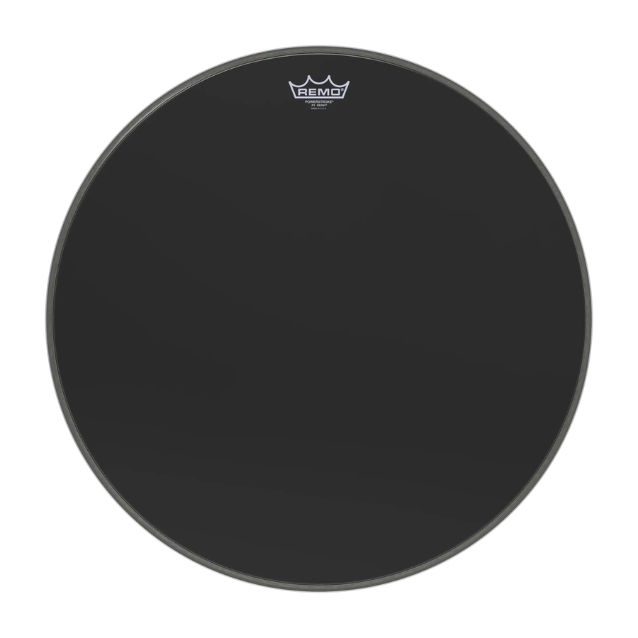 Remo 20 inch  Powerstroke 3 Ebony