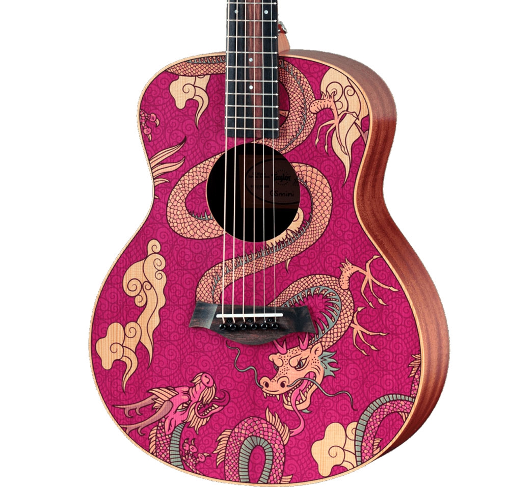 Taylor GS Mini-e Special Edition Dragon Art Top