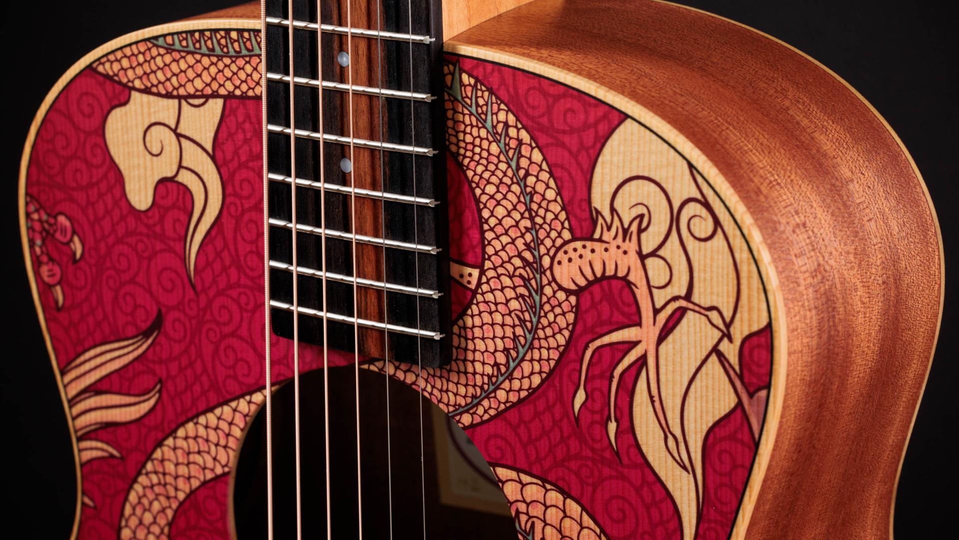 Taylor GS Mini-e Special Edition Dragon Art Top