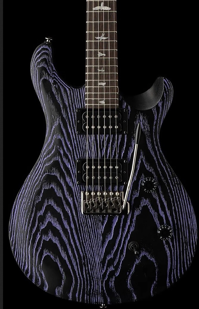 PRS SE Swamp Ash CE24 Sandblasted Purple LTD