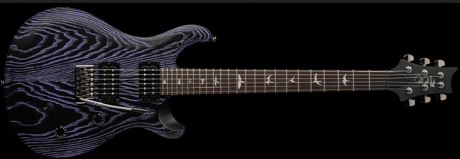 PRS SE Swamp Ash CE24 Sandblasted Purple LTD