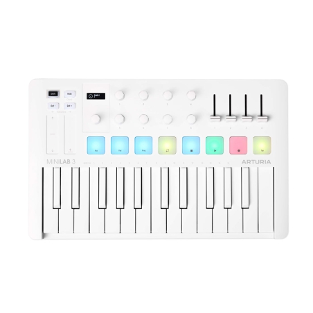 Arturia MiniLab 3 Midi Controller Alpine White