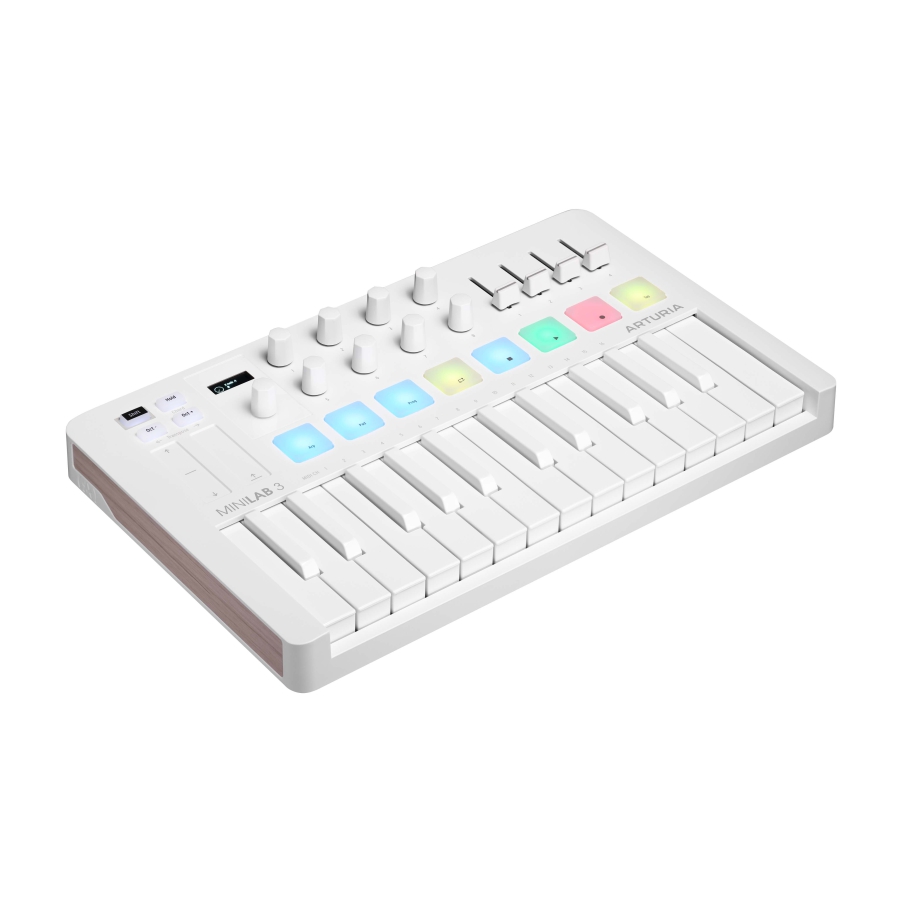 Arturia MiniLab 3 Midi Controller Alpine White