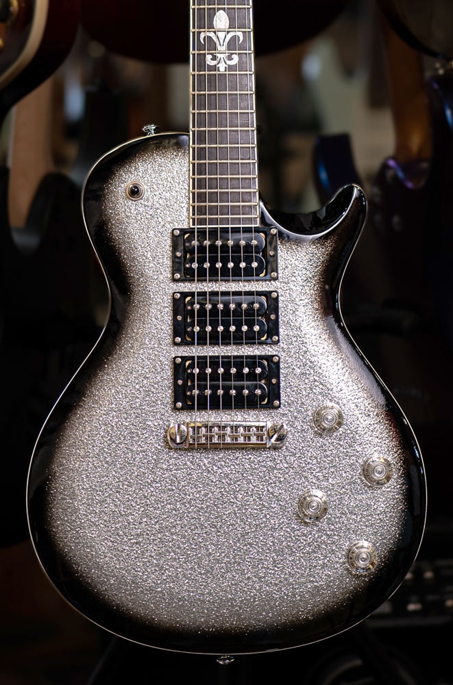 PRS SE Zach Myers Signature Silver Sparkle Burst