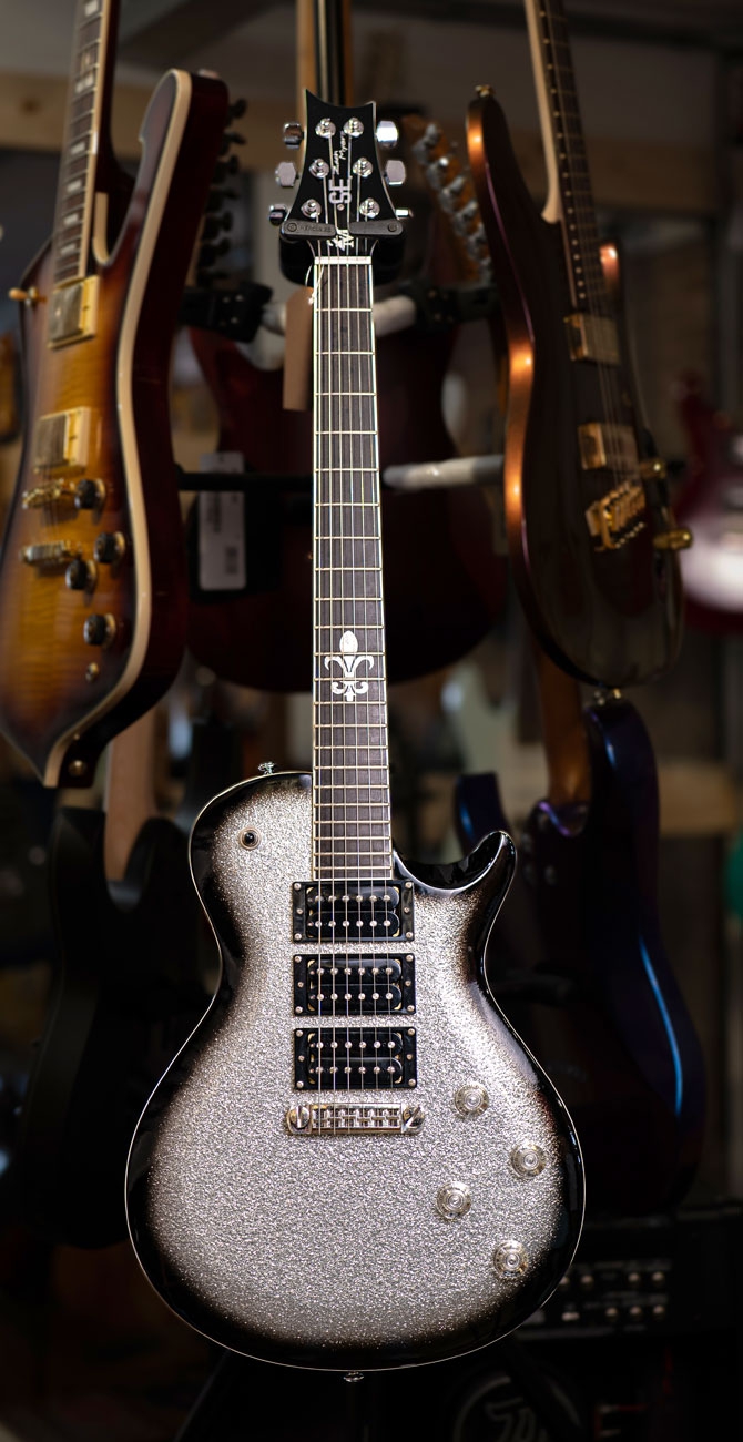 PRS SE Zach Myers Signature Silver Sparkle Burst