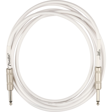 Fender Juanes 10 Ft Instrument Cable Luna White 3 meter