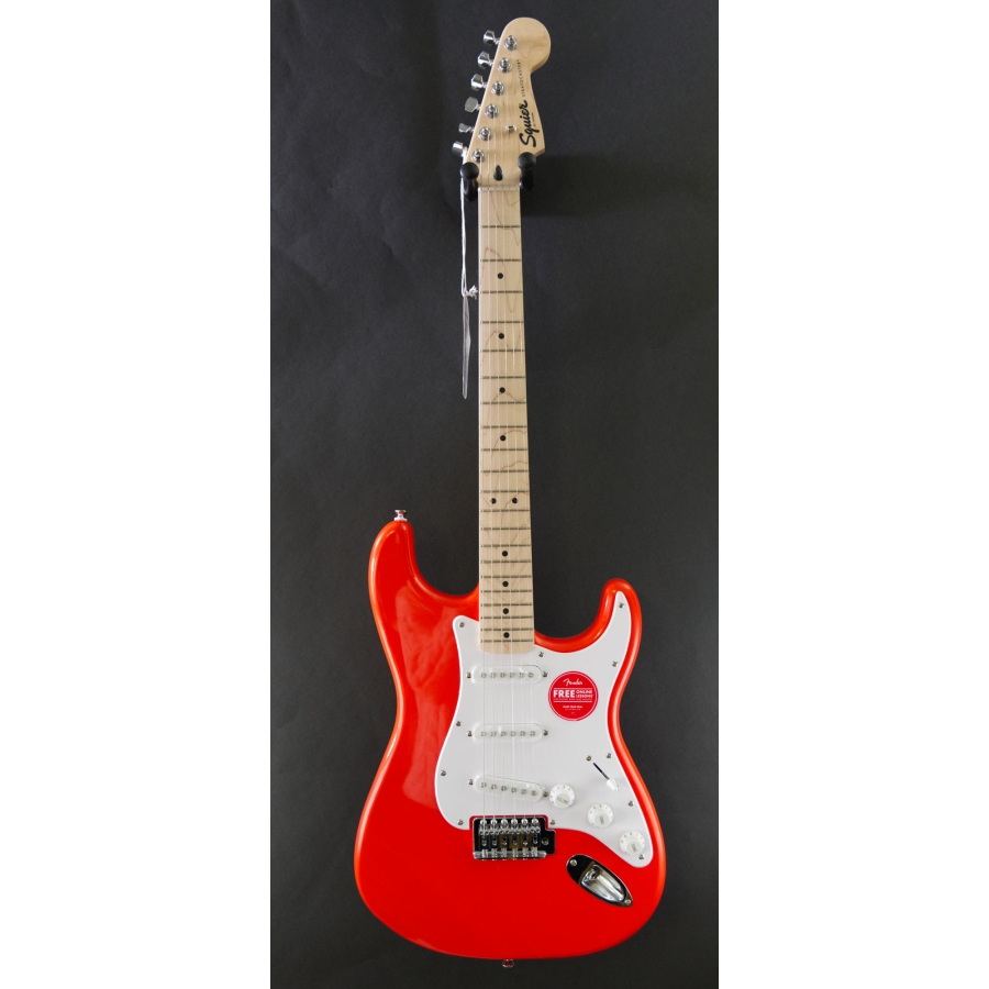 Squier FSR Sonic Stratocaster MN Fiesta Red Dijkman Exclusive