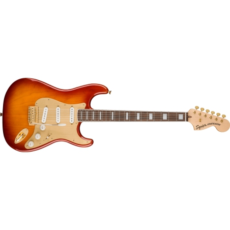 Squier 40th Anniversary Stratocaster Gold Edition Sienna Sunburst