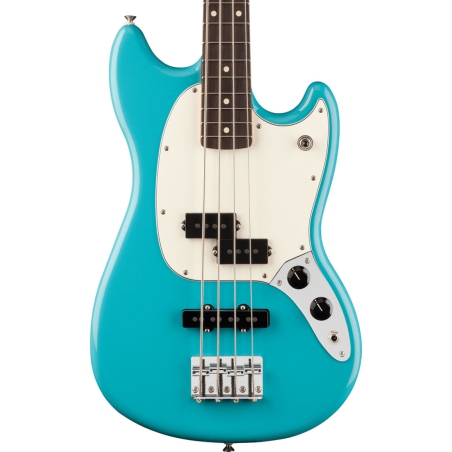 Fender Player II Mustang Bass PJ RW Aquatone Blue