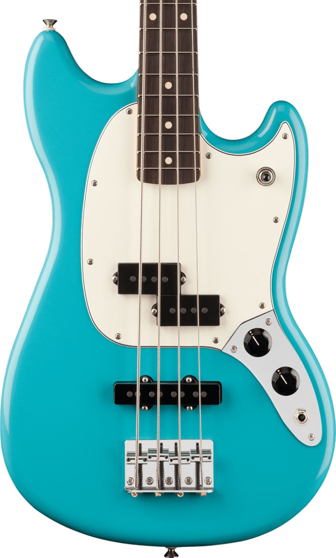 Fender Player II Mustang Bass PJ RW Aquatone Blue