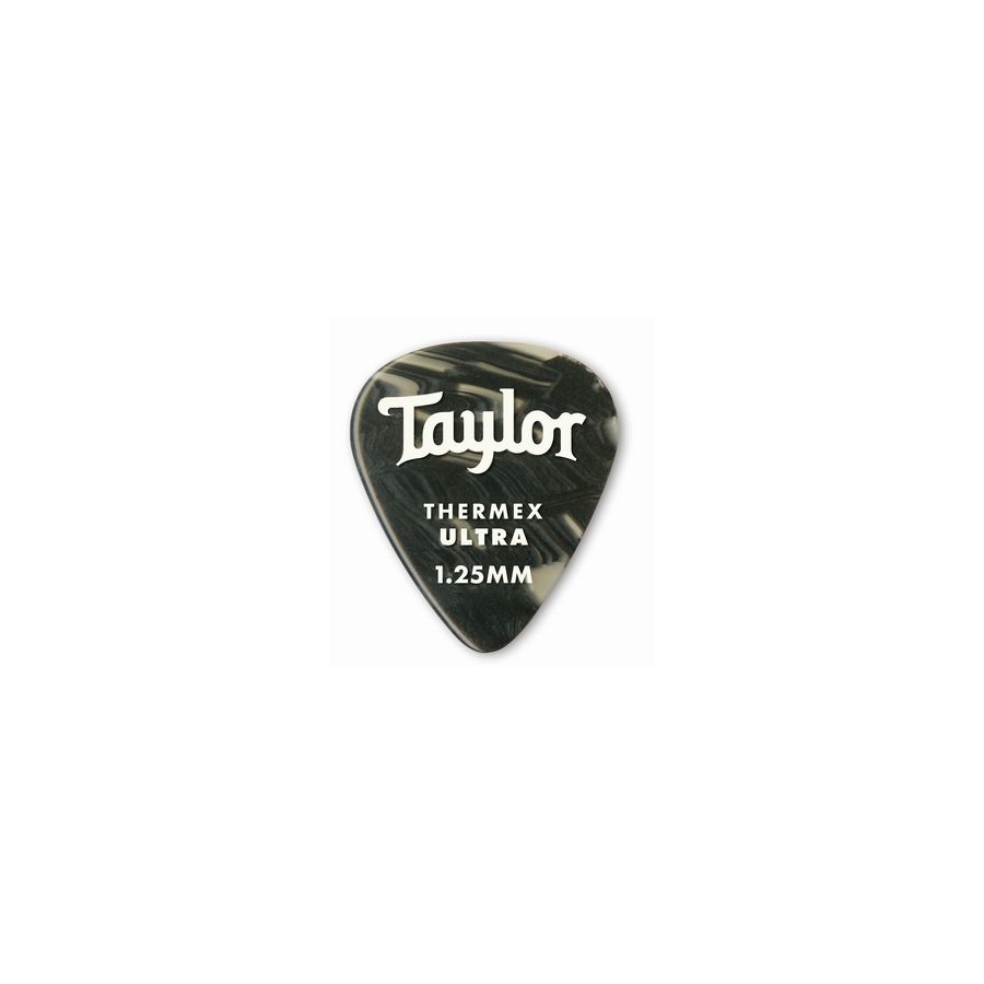 Taylor Premium 351 Thermex Ultra Picks 1.25 Black Onyx 6-Pack