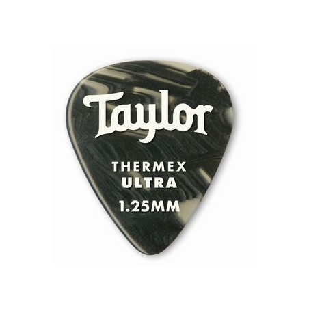 Taylor Premium 351 Thermex Ultra Picks 1.25 Black Onyx 6-Pack