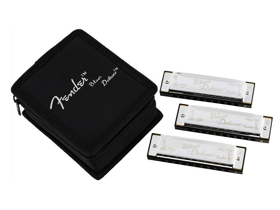 Fender Blues Deluxe harmonica pack of 3