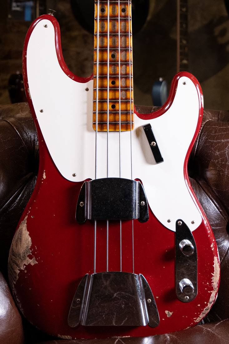 Fender Custom Shop LTD 54 Heavy Relic Precision Bass Dark Red