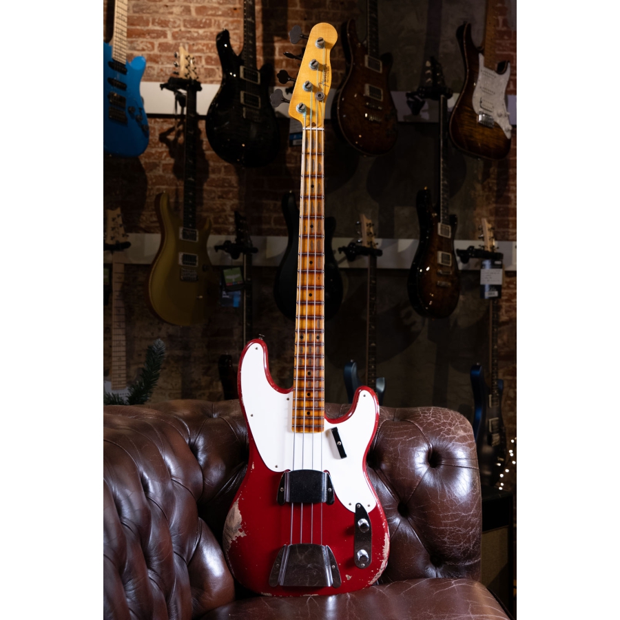 Fender Custom Shop LTD 54 Heavy Relic Precision Bass Dark Red