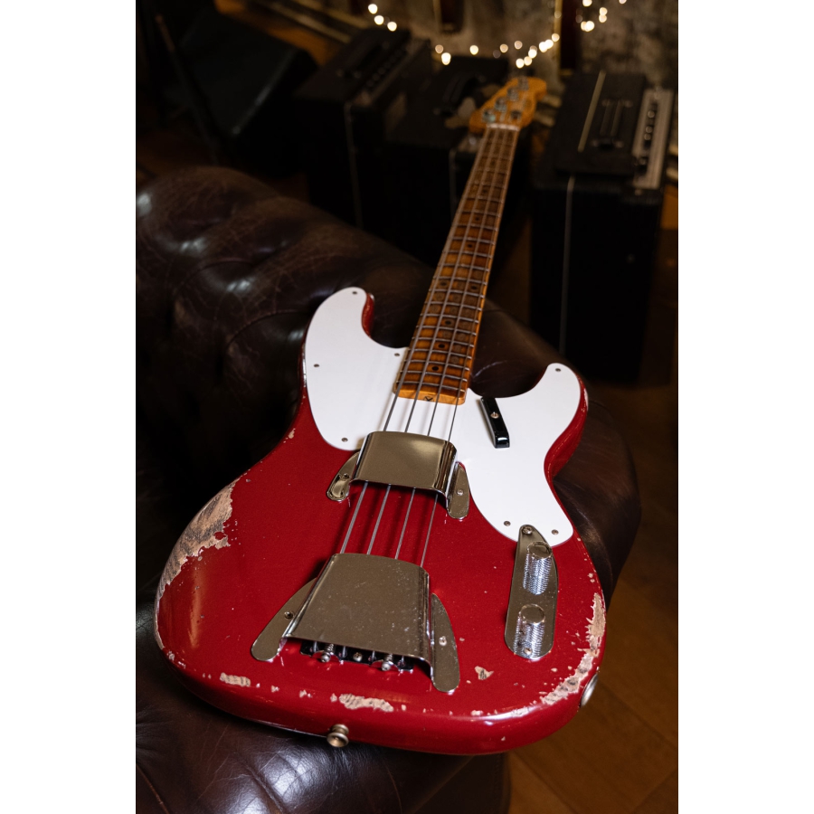 Fender Custom Shop LTD 54 Heavy Relic Precision Bass Dark Red