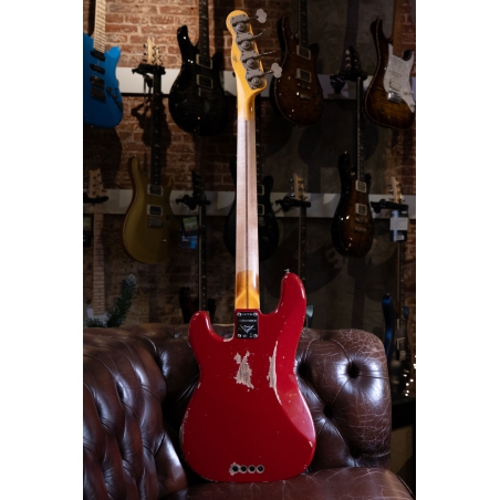 Fender Custom Shop LTD 54 Heavy Relic Precision Bass Dark Red