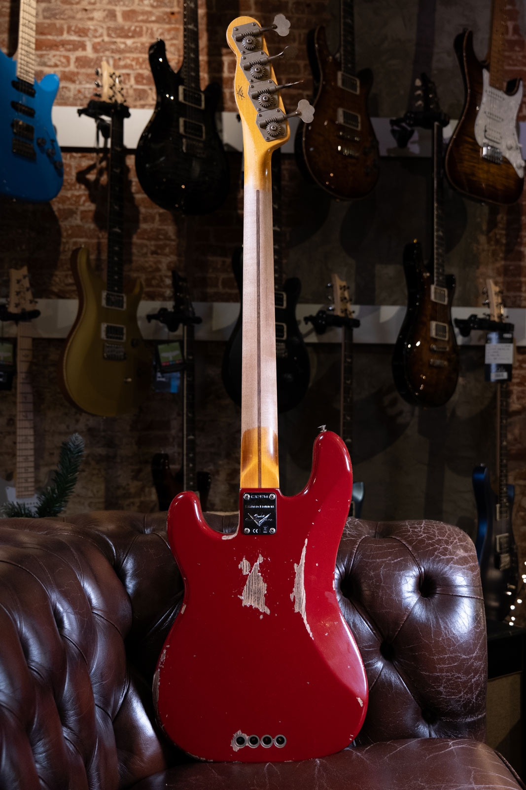 Fender Custom Shop LTD 54 Heavy Relic Precision Bass Dark Red